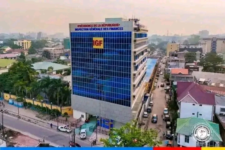  Kinshasa: le président de la République, Félix Tshisekedi procede à l'inauguration du nouveau bâtiment de L'IGF